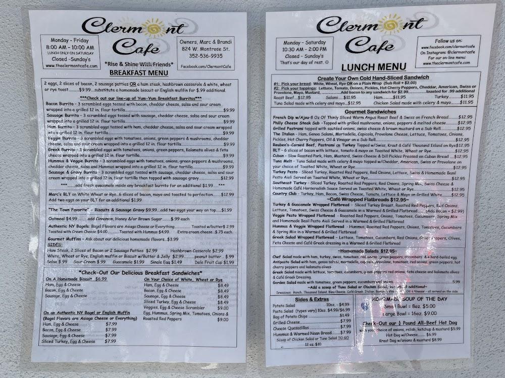 Clermont Cafe Bacon Burrito